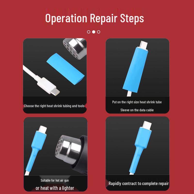 Boxed and Bagged Colored Heat Shrink Tubes - 530pcs Insulation Sleeves and 560pcs Electrician Wiring Tubes