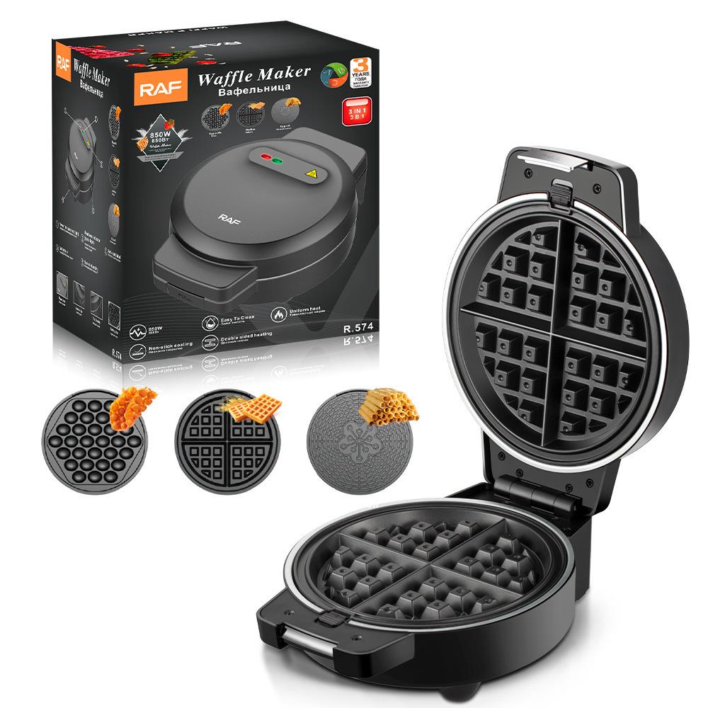 European 3-in-1 Stainless Steel Sandwich Maker & Toaster