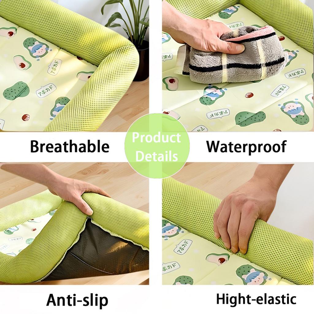 S-XL Breathable Dog Bed for Bichon Frise All Seasons Sleeping Cat Bed Waterproof Dog Pad Hight Elastic Bed for Dogs Cats Pet