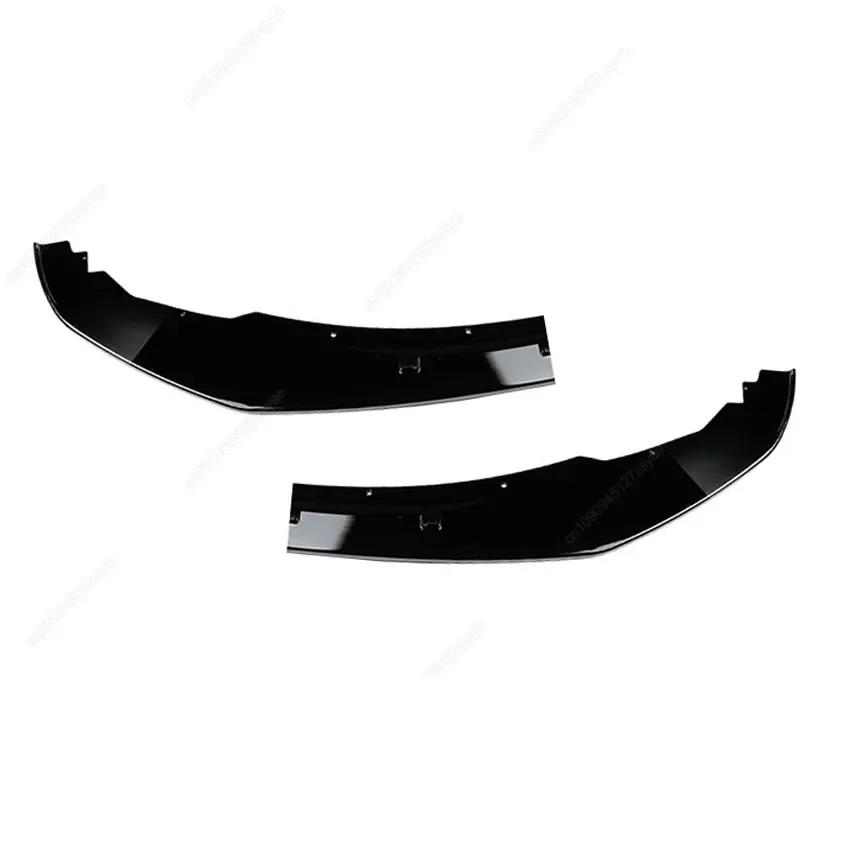 Car Front Bumper Lip Spoiler Splitter Diffuser For BMW F20 F21 M-Sport 120d 120i M135i 2012-2015 Pre-LCI Black Body Kits Tuning