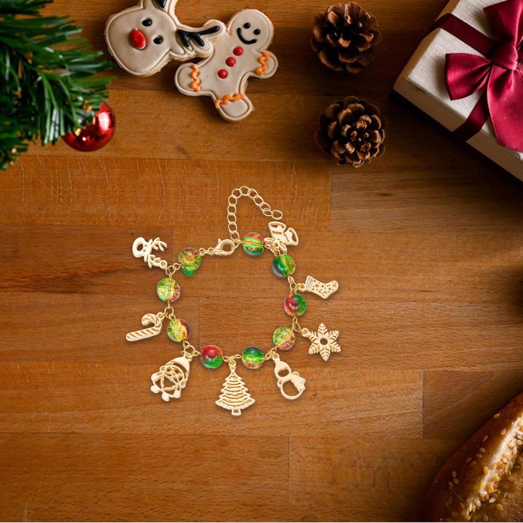 Christmas Bracelet Alloy Holiday Festive Creative Fashion Pendant