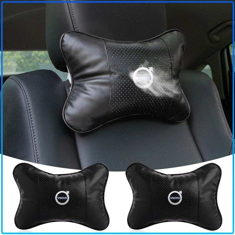 For Volvo XC90 XC60 XC70 XC40 V90 V60 V40 C70 C30 S80 Car Seat Headrest Auto Logo Neck Pillow Car Accessories