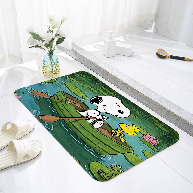 Cute S-Snoopy Floor Mat Bedroom Bedside Carpet Non Slip Soft Floor Mat Sofa Coffee Table Rugs For Home Decor Doormat