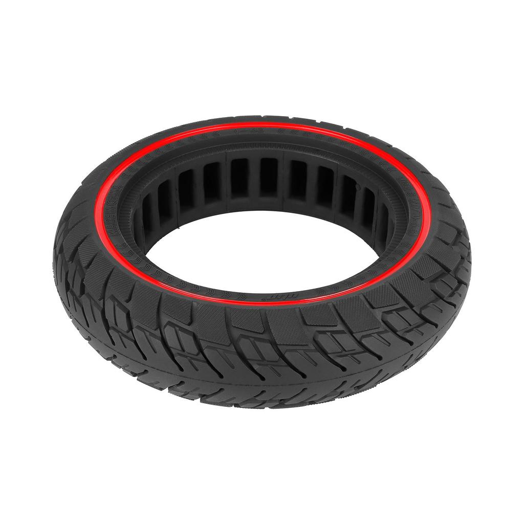 Ulip 10*2.5(60/70-6.5) Solid Tire with Red Circle(45mm Slot) for Segway Max G30 Scooters