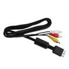 New Adapter Multi Out Flat Video/Audio Cable AV Cord 3 RCA