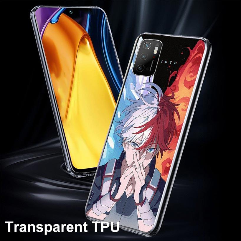 My Hero Todoroki Shoto Case Phone Cover for Xiaomi Redmi Note 10 9 9S 8 8T 7 5 Pro Mi 12T 11T 10T 9T 12 11 Lite A3 A2 Trend Fund
