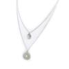 Les Trésors De Lily [N3605] - Silver 'Carmen' Designer Necklace
