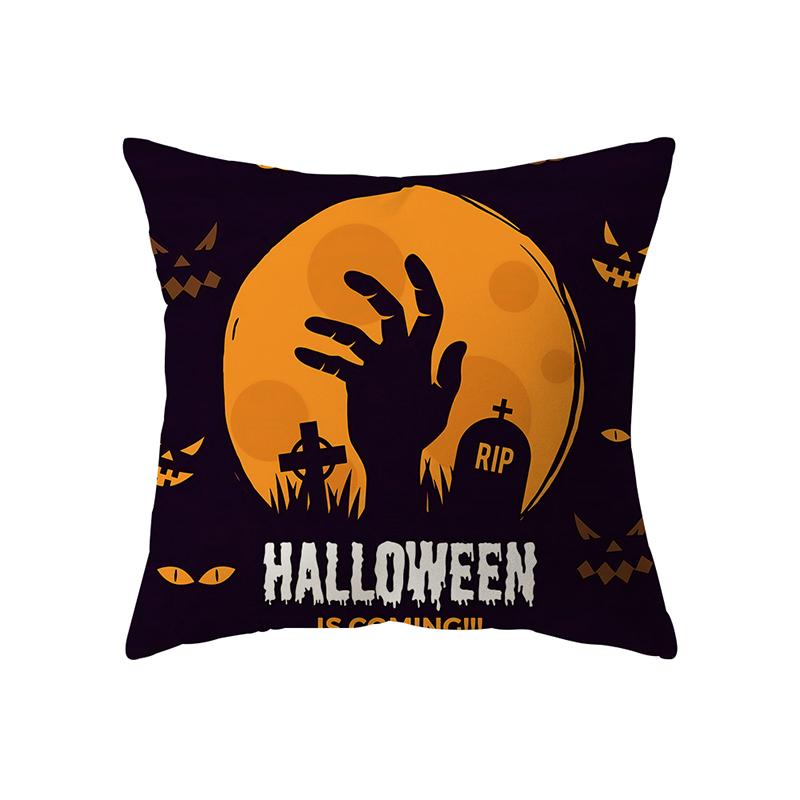 Alphabet Halloween Theme Pillow Cover Sofa Cushion  Holiday Gift Party Decoration Home Decor