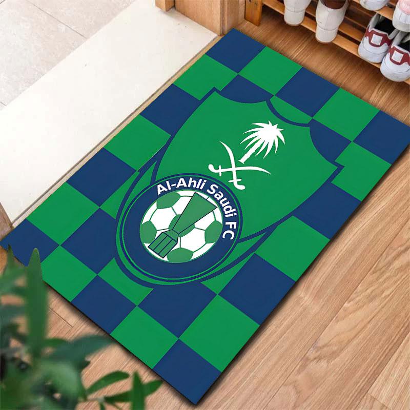 Al-Ahli Saudi FC Carpet Rug for Living Room Bedroom Home Sofa Decoration,Kids play Non-slip Floor Mat