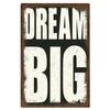 Dream Big Quotes Plaque Metal Tin Signs Wall Decoration Vintage Art Posters Iron Painting for Man Cave Home Cafe Garden Club Bar