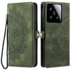 Style 016 For Xiaomi 15 Case Skin Feel Totem Imprinted Wallet Leather Phone Cover