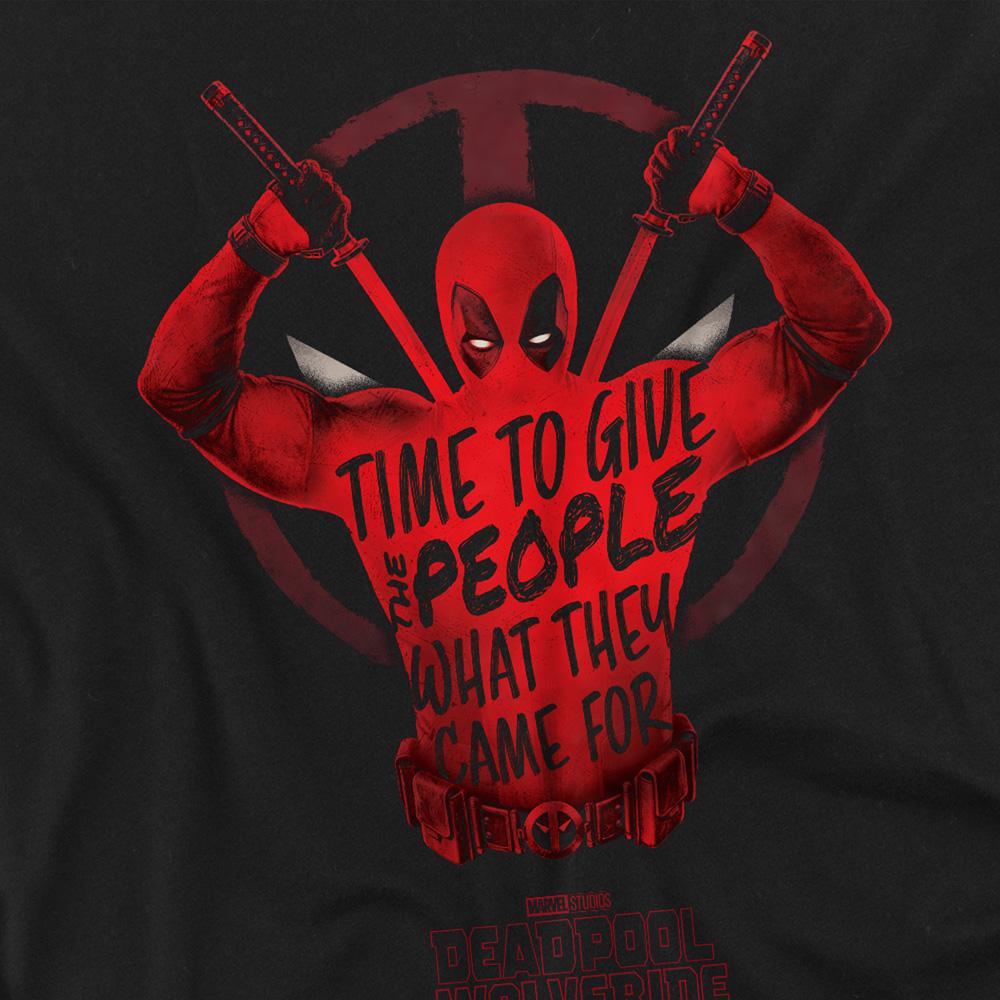 Deadpool & Wolverine Unisex Adult Give The People Deadpool T-Shirt