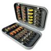 24-72Pcs Artificial Insect Bait Set, with Dry/Wet Flies, Fly Fishing Flies Kit, Fly Assortment Trout Bass Fishing Baits Lures with Fly Box