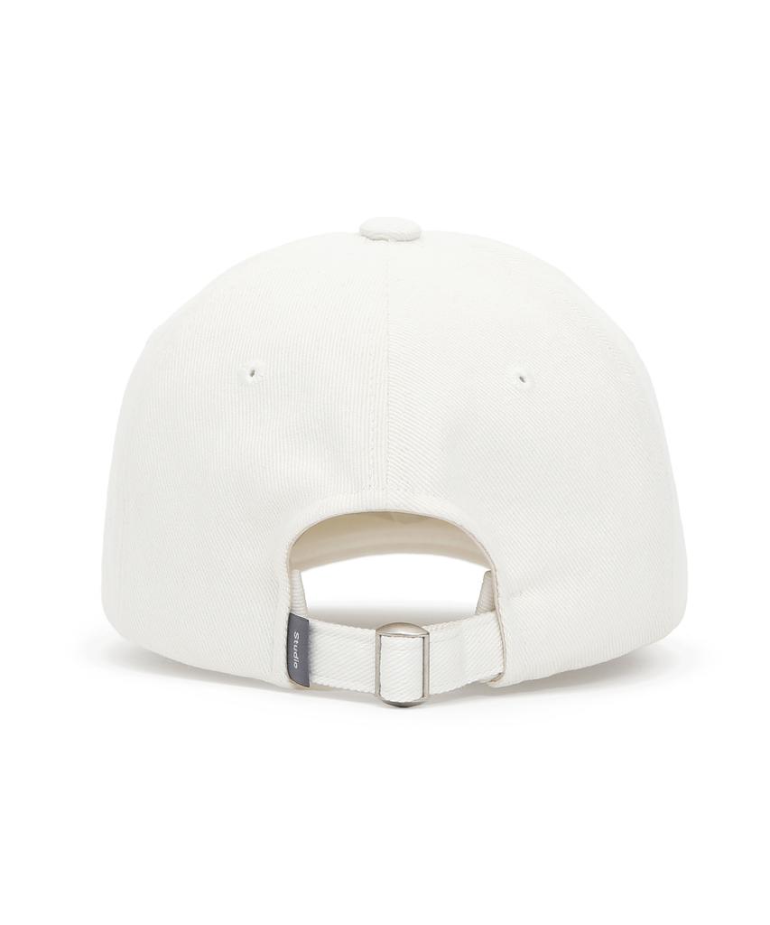 Eondeokeonteulolseutyudio Stud Logo Ball Cap Ball Cap / Jewel Stud / Batik Cream