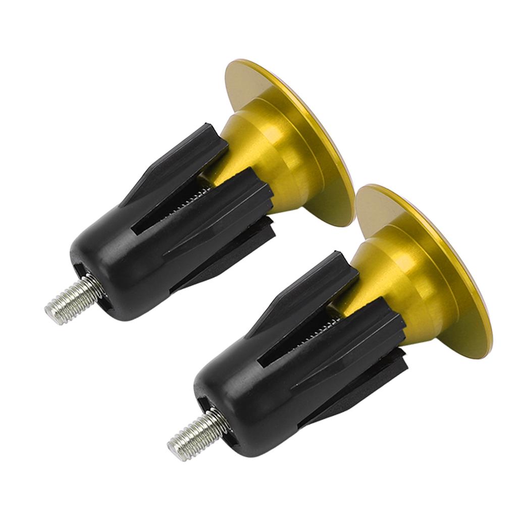 2 Stück Fahrradlenkerstopfen Aluminiumlegierung Verschleißfest Universal Mountainbike Griffendstopfen Gold