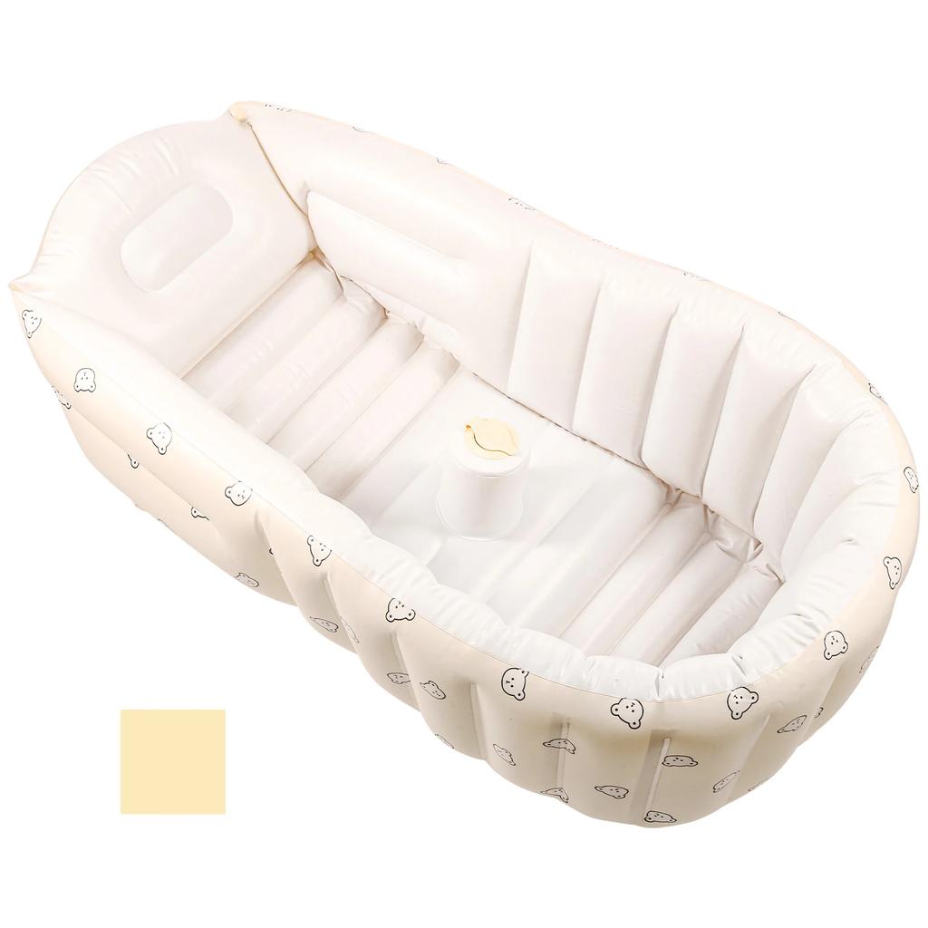 Animal Baby Swimming Bathtub Inflatable Baby Bathtub Anti Slip Shower Basin Portable Infant Bath Tub Toddler Bathtub Swimming