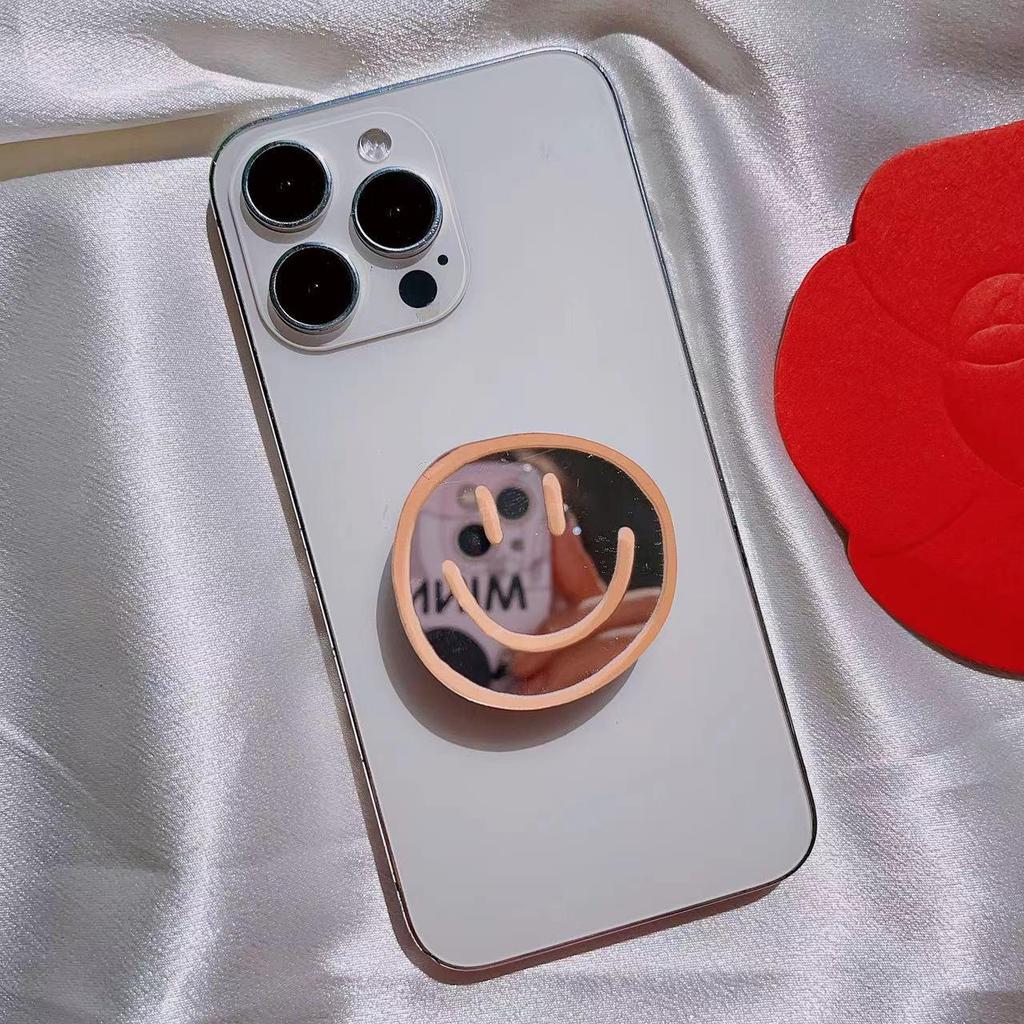 Smiley Face Faltbarer Handyhalter & Spiegel