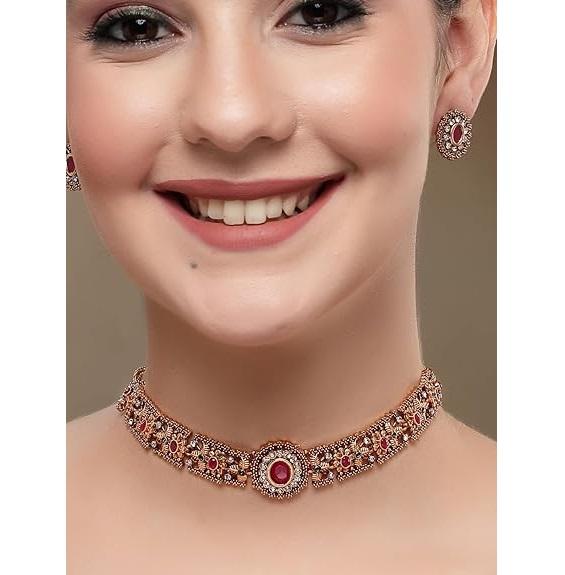 Latest Stylish Design Fancy Traditional Necklace Jewellery Set for Women