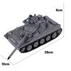 WW2 Military Tank Series Building Blocks German Soviet Union Army Soldier Figures Armored Vehicle Car Cannon Weapon Bricks Toys