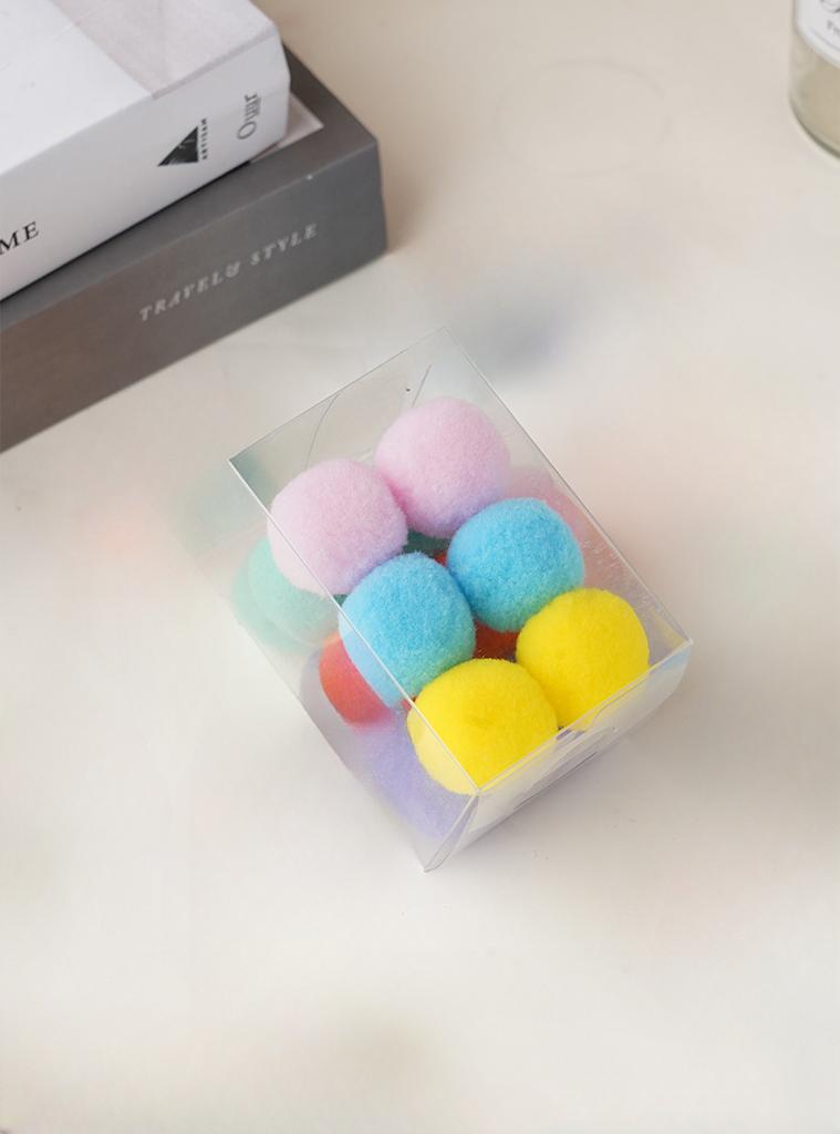 Silent Ball Cat Toy Self Hi Soothing Tool Plush Ball Household Cat Playing Stick Cat Toy Multi Specification Pet Cat Supplies
