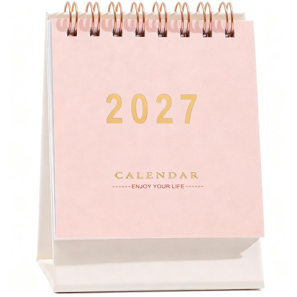 Calendario de Escritorio Minimalista Morandi Color Sólido 2026 – Adorno Memo de Escritorio