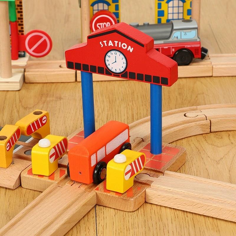 Top-Grade All First-Class Kinds Superior-Grade Wooden First-Class Railway High-Standard Train Premium-Quality Track Superior-Grade Accessories Space