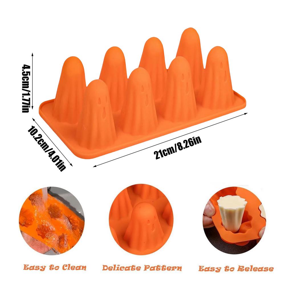 

Призрак Силиконовая форма для шоколада, украшение на Хэллоуин, форма для конфет, Хэллоуин, кухонный декор для выпечки, принадлежности для желейных шоколадных конфет