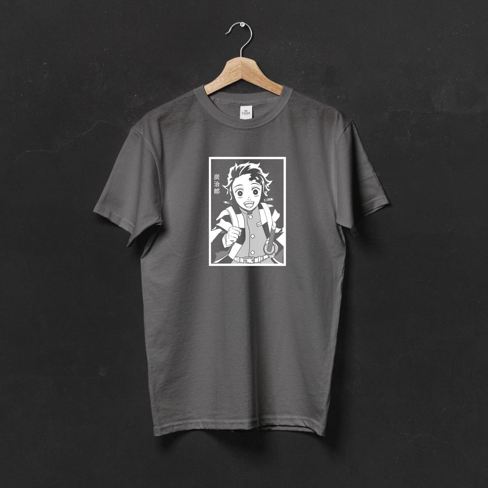 Tanjiro Kamado Graphic Anime T-Shirt Men Unisex Heavy Cotton Casual Summer Tee 3XL