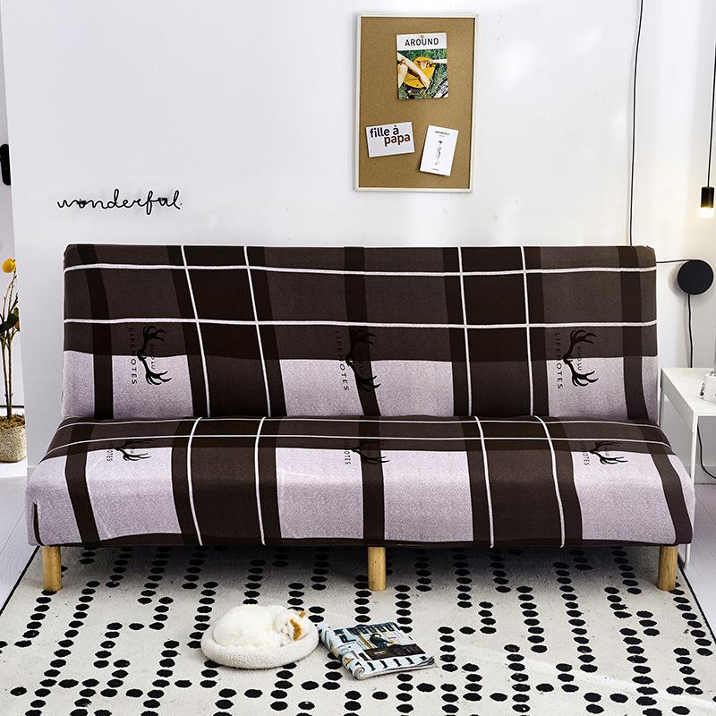 Handrails-free Elastic Sofa Cover All-inclusive Folding Sofa Bed Cover Full Cover Elastic Sofa Cover