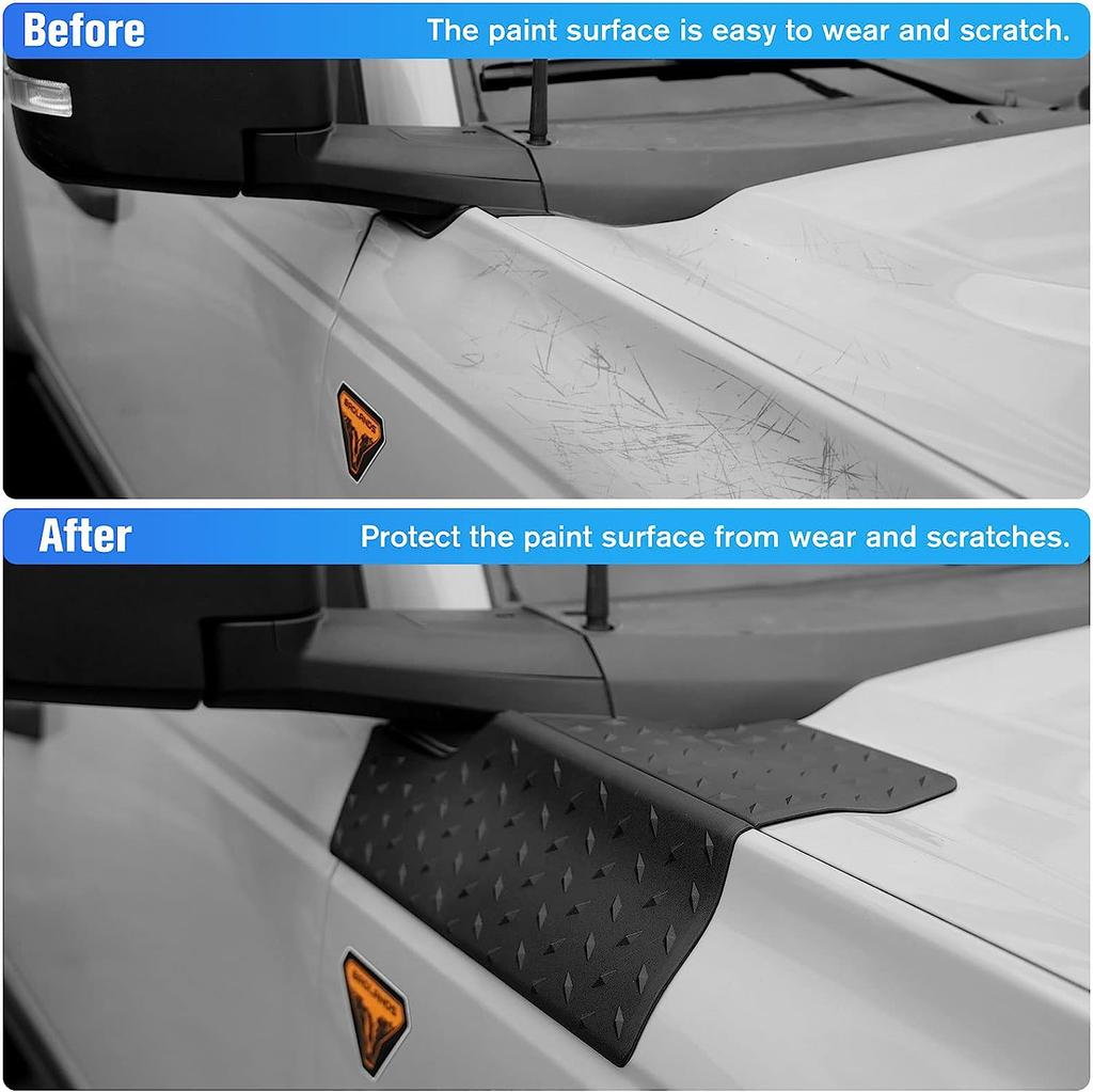 Cowl Body Armor Side Corner Guard Cover For Ford Bronco 2021 2024 2024+ 2/4 Doors Outer Cowling Accessories Corner Guard Trim