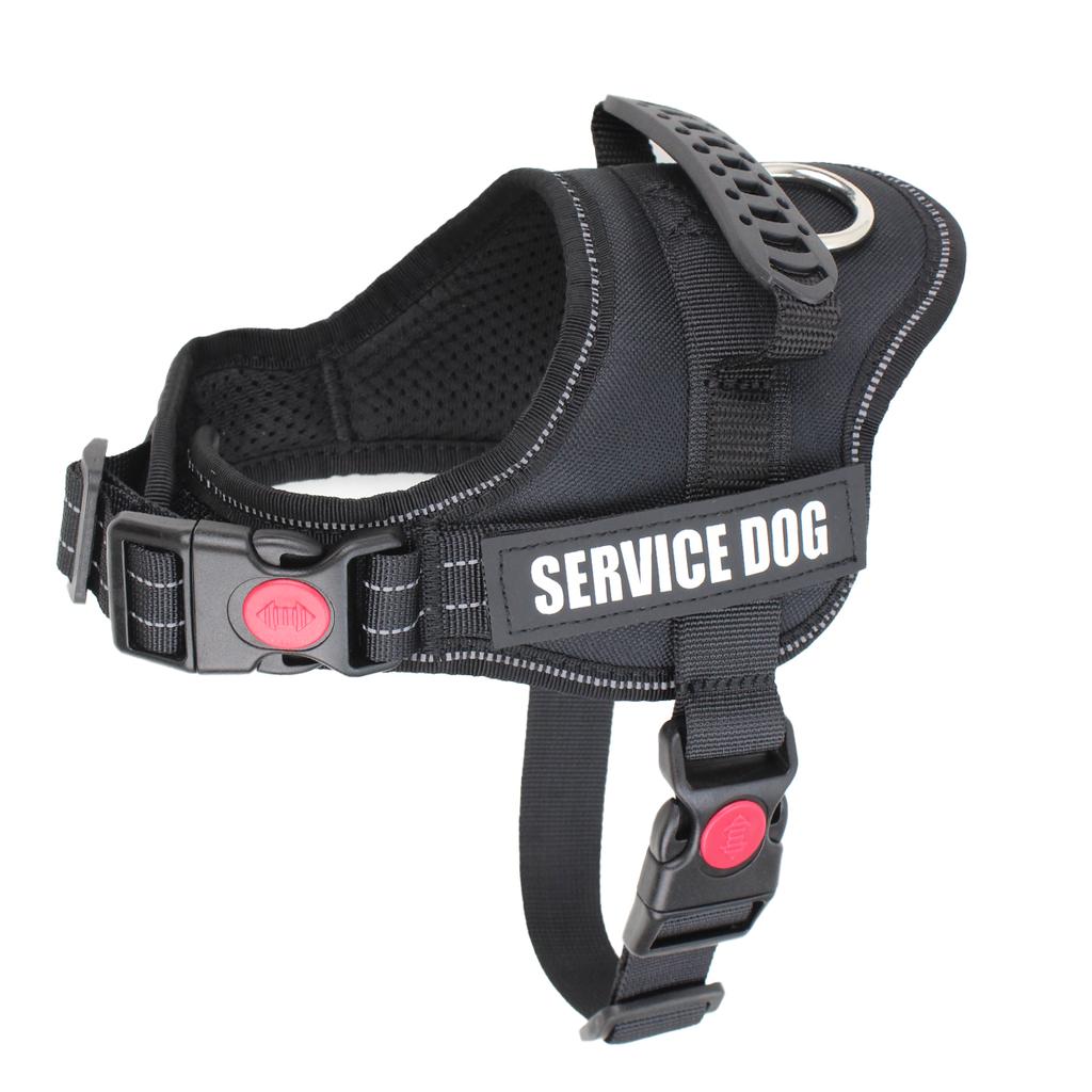 Accept Customise Patches Pet Dog Harness No Pull Reflective Saddle Adjustable Dog Walking For Small Medium And Large Dogs Vest