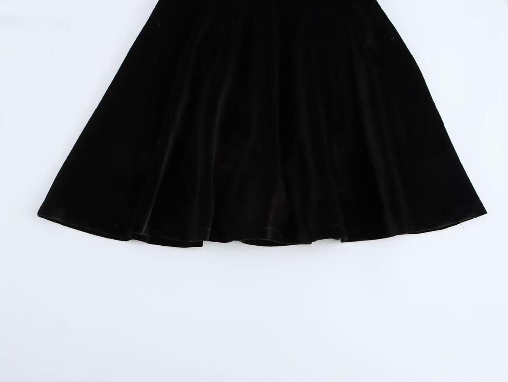 2024 Autumn/Winter High-End Velvet Jumpsuit Dress for Women