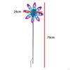 Garden Wind Spinner Yard Windmill Landscape Kinetic Sculpture Metal for Flower Bed