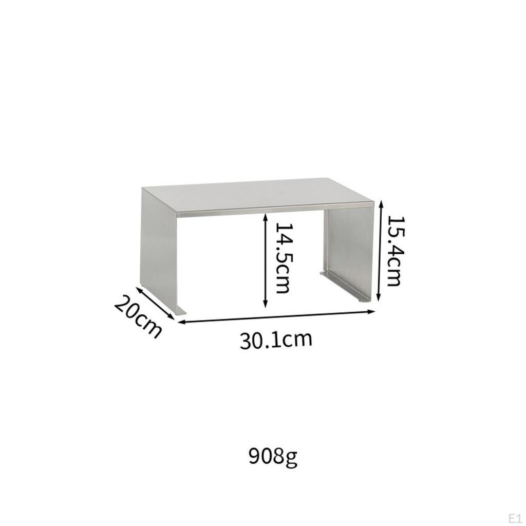 Stainless Steel Storage RackSaving Kitchen Organizer Rack Rustproof Countertop Shelf for Homeowners,