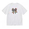 Women's Trend Soft Comfortable Classic T-Shirt Colorful Bow Design Tee