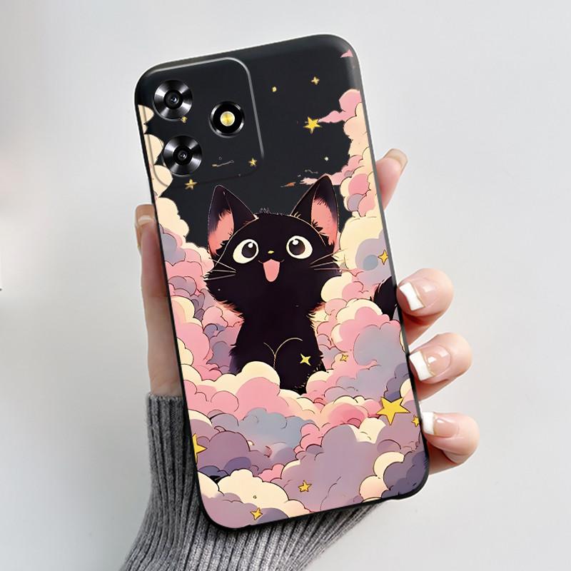 For ZTE Blade A73 4G Case Luxury Dragon Cute Cool Boys Girls Black Matte Soft Silicone Casing For ZTE Axon 50 Lite Bumper Cover