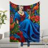 Blanket F-FridaS-ES Throw Super Cosy Plush Living Room Sofa Artwork Couch K-KahloS-ES Childish Birthday Gifts