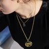 Mezmic Daebak 925 18K Gold Plated 925 Sterling Silver Necklace _62.5Cm