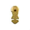 Chinese Brass Cabinet Handle, Vintage Drawer Pull, Single Hole Knob Ruyi S