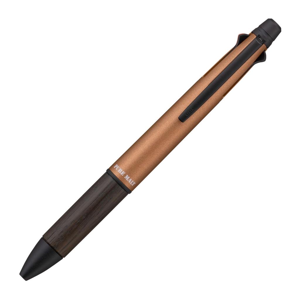 Mitsubishi Pencil Pure Malt Jetstream Inside Amber MSXE520050520 Multi-Function Pen, 4&1, 0.5mm, Orange,