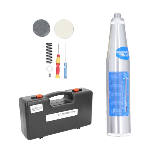 ZC3-A Concrete Rebound Test Hammer, Mechanical Pressure Resistance High Strength Tester, Schmidt Elastometer with Storage Box