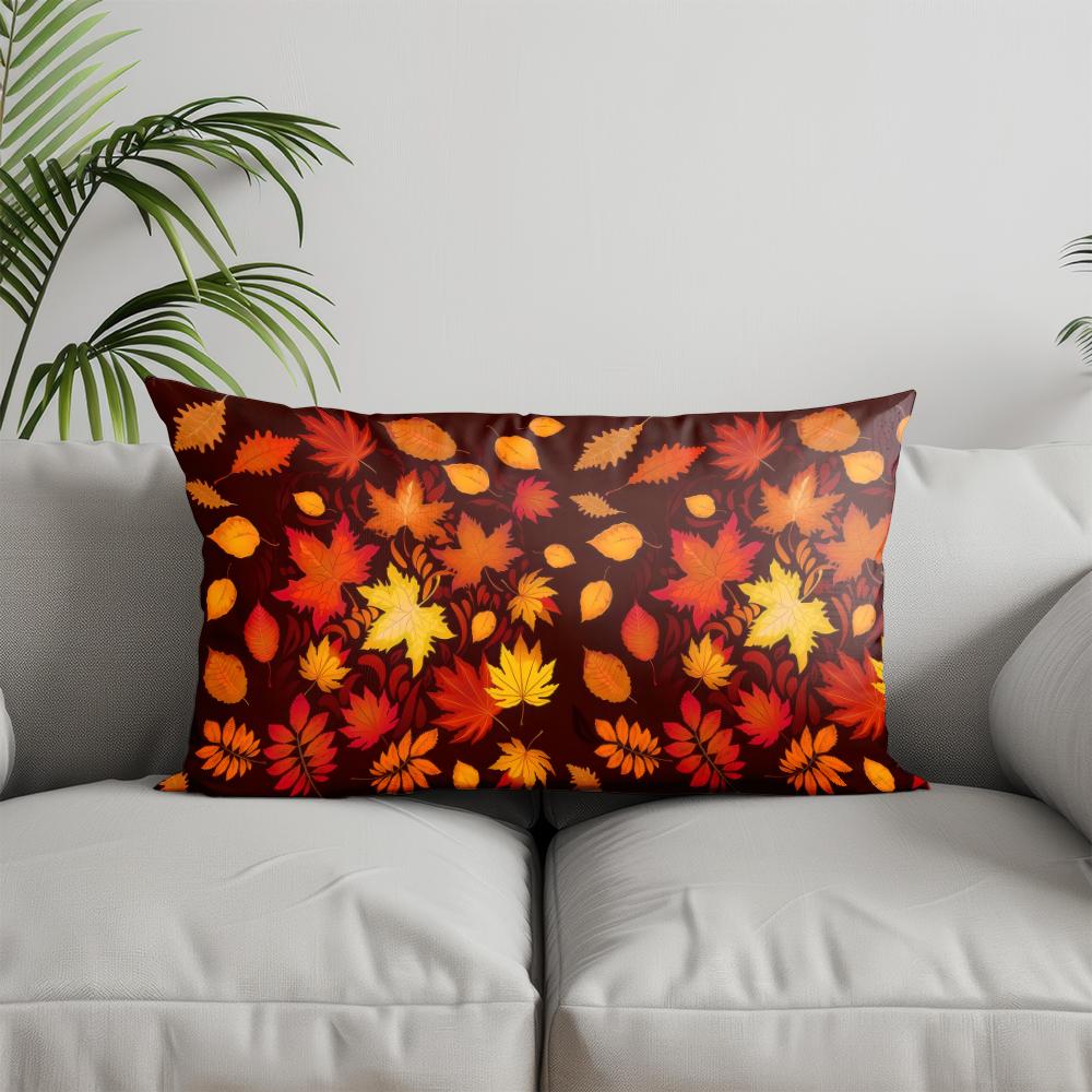 Home Decor Halloween Pumpkins Pattern Pillowcase Suitable For Sofa Bedroom Car Pillow Cover Cushion Rectangular Back Cushion