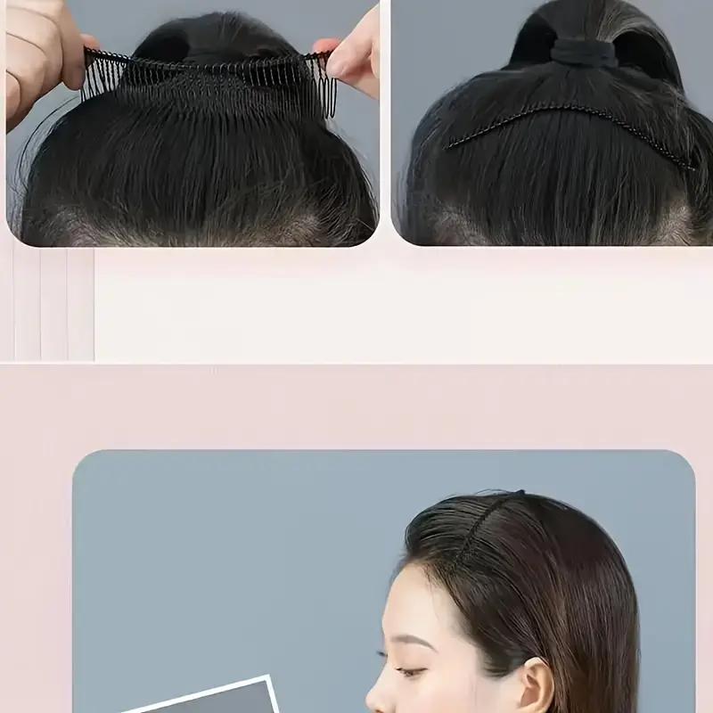 1PCS 40/30/20/10Teeth Black Wire Headband Insert Comb Hair Crown DIY Bridal Wedding Headdresses Jewelry Decorative