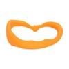 VR Silicone Face Cover Waterproof Washable Soft VR Face Pad Cushion for PICO 4 VR Glasses Orange