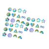36Pcs Desk Fidgety and Calming Sticker Anxiety Relief Sensory Strips Anxiety Sensory Sticker with Textured Sticker HX6C