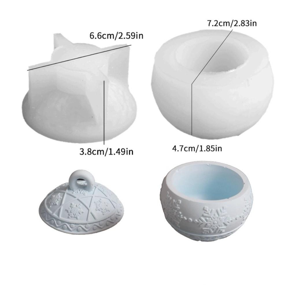 Silicone Mold Round Ball Jar Mold DIY Handmade Scented Candle Vessel Molds  DIY Crafting