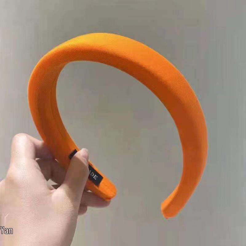 Korean Women's Autumn & Winter Face Wash Headband - High Skull Sponge Fabric, Simple Hair Accessories, Hairpin DIY