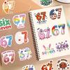 50Pcs Six Seven Stickers, Funny 6 7 Stickers Waterproof Vinyl Gifts For Phone, Water Bottle, Luggage, Laptop, Adults Teens