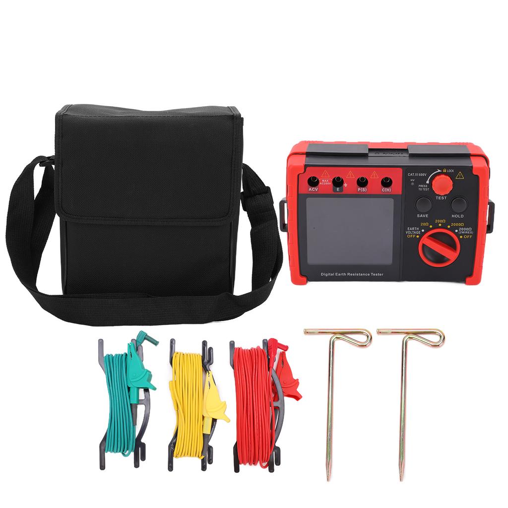 GT5105A 2000 Ohm Digital Earth Resistance Tester Ground Resistance Meter Ohm Meter for Earth