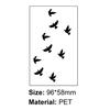 Flying Black Bird Removable Tattoo Body Art Waterproof Sexy Transfer Sticker for Unisex